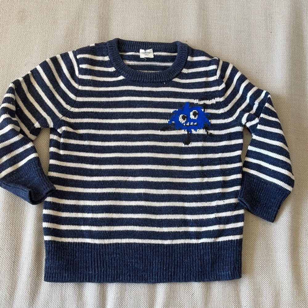 J.Crew Crewcuts Toddler Boys Navy Striped Sweater